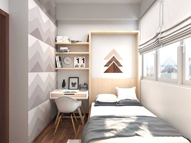 thiết kế phòng ngủ nhỏ (2)